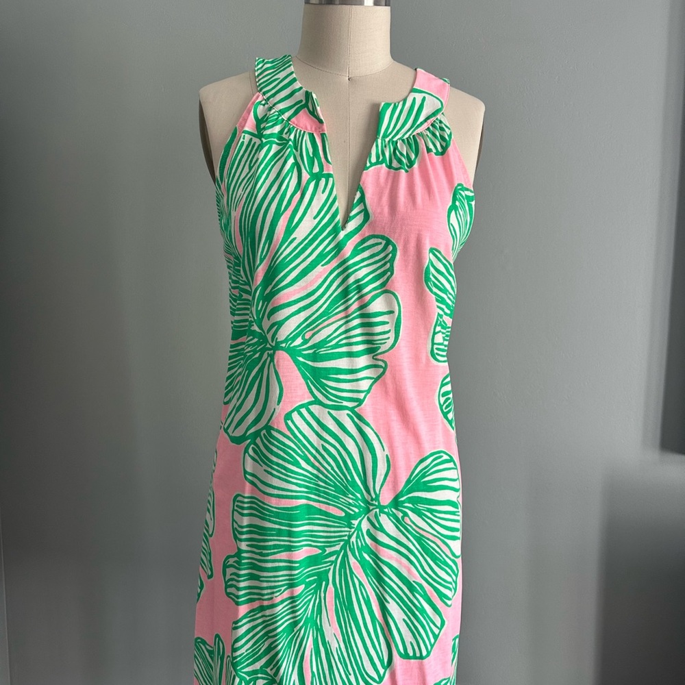 Lilly Pulitzer Pink and Green Floral Dress